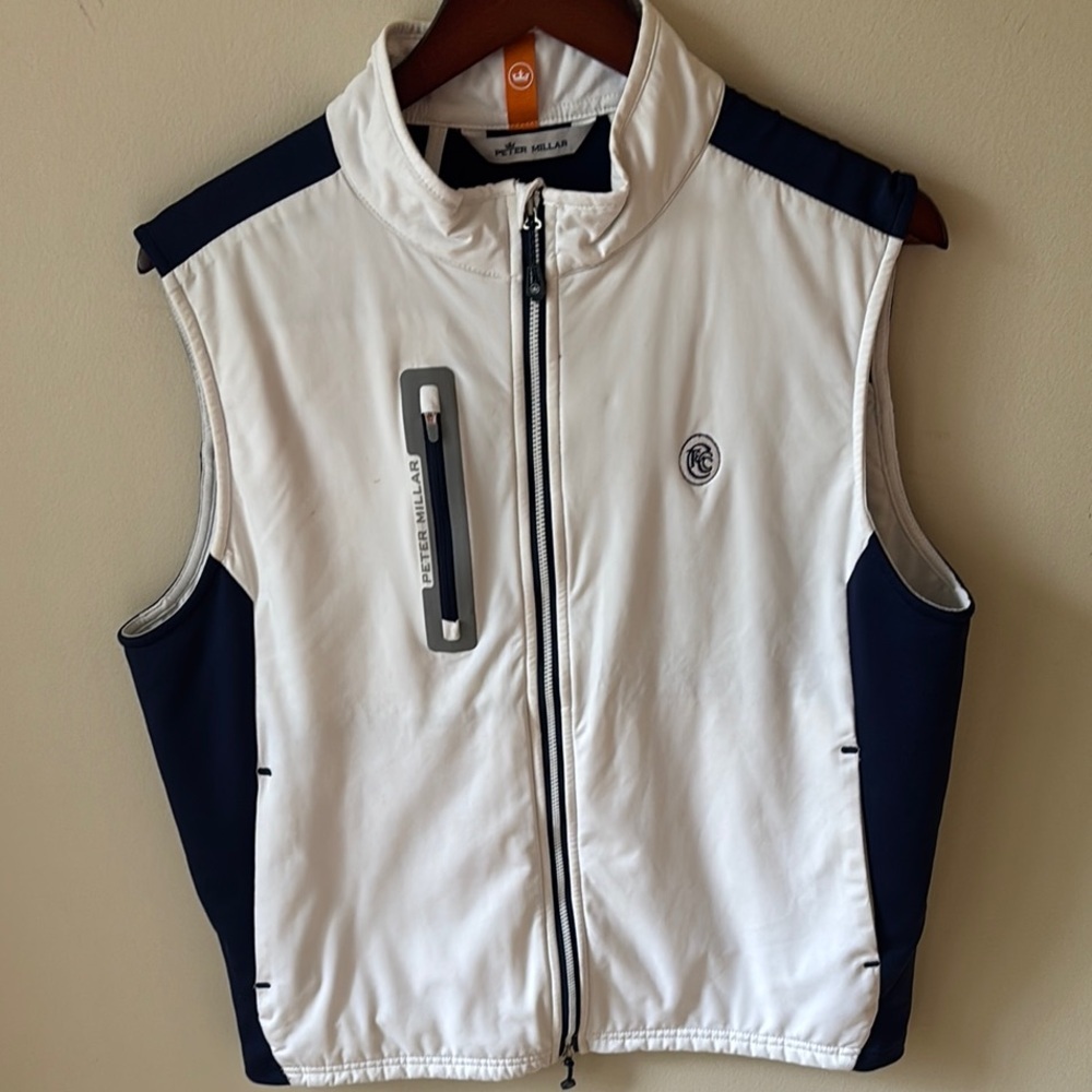 Peter Millar White and Navy Vest
